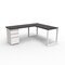 We'Re It Connect It L-Shaped Desk, 77 in D X 30 in H, 66 in W X Thermally Fused Laminate DI66304824L1BBF-WH-ESP - alternate 7
